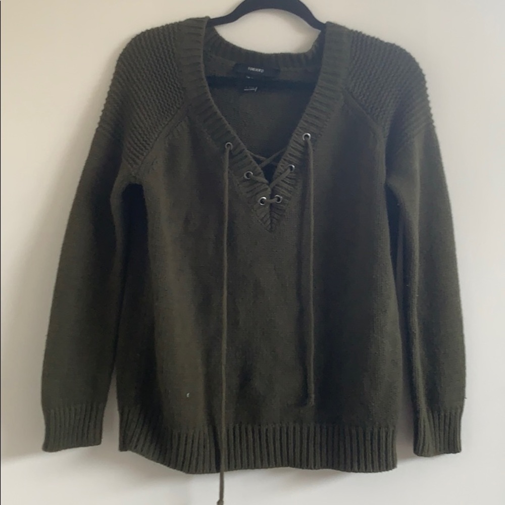 Heavy Tie Up Sweater